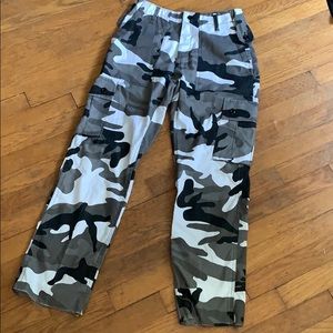 Camo cargo pants